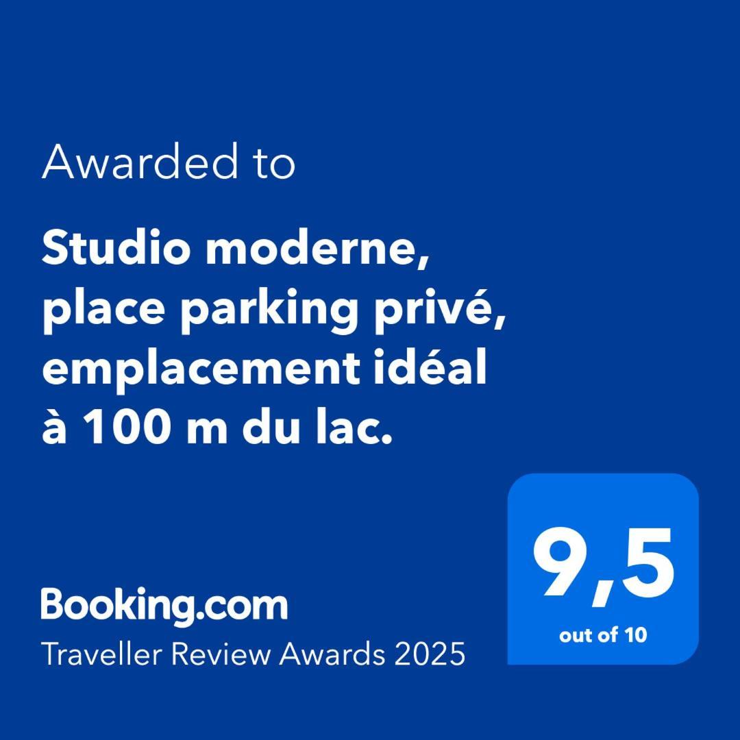 Studio Moderne, Place Parking Prive, Emplacement Ideal A 100 M Du Lac. 안시 외부 사진